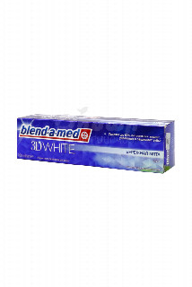 00-00038911 Ատամի մածուկ «Blend-a-med» 3D White бережная мята 100մլ 1400 Ատամի մածուկ անվտակգ էմալի համար, նուրբ անանուխ։ գերմանիա.jpg