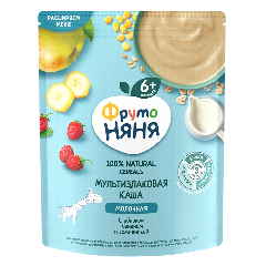 00-00042655 Շիլա կաթնային «Фруто Няня» Վարսակի Բանան խնձոր ազնվամորի 200գր