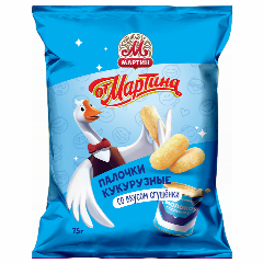 00-00042879  Եգիպտացորենի ձողիկներ «Օտ Մարտինա» քաղցր խտացրած կաթի համով 75գ