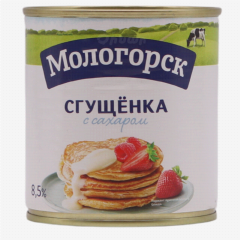 00-00060143 Խտացրած կաթ «Мологорск» շաքարով 370գ