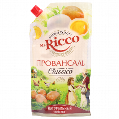 00-00010388 Մայոնեզ «Mr. Ricco» Պրովանսալ 67% 400մլ