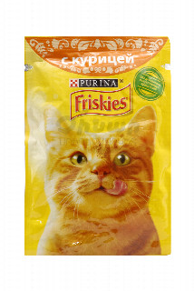 00-00030796Կատվի կեր «Friskies» Հավի մսով  85գ 210 ռուսաստան Կատվի կեր տավարի մսով, սոուսի մեջ։.jpg