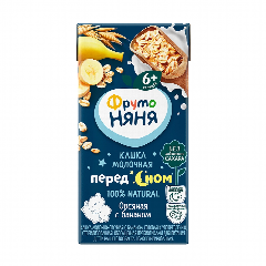 00-00053160  Ըմպելի շիլա «Фруто Няня» կաթնային ըմպելի վարսակ բանանով 0,2լ