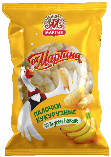 00-00068093 Եգիպտացորենի ձողիկներ «Օտ Մարտինա» Բանանի համով 200գ