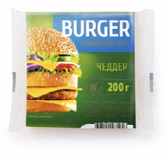 00-00032005   Պանիր հալած «Burger» չեդեր 200գ