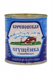 00-00025091 Խտացրած կաթ «Кореновское» շաքարով  8.5% 370գ