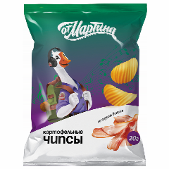 00-00013132 Չիպս «Օտ Մարտինա» Sneck Բեկոն 20գ