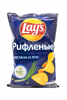 00-00034966   Չիպս «Lays» Рифленые թթվասեր/սոխ 81գ