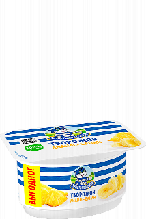 00-00060193 Կաթնաշոռային արտադրանք «Простоквашино» բանան ,արքայախնձոր 3,6% 110գ
