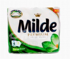 00-00050881 Զուգարանի թուղթ «Milde» Premium Energy Green եռաշերտ 4 հատ