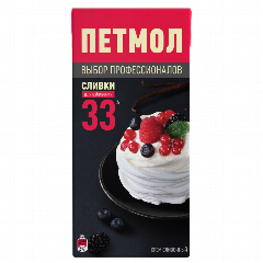 Սերուցքային կրեմ «Петмол» 33% 1լ
