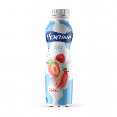 00-00011463 Յոգուրտ ըմպելի «Campina Нежный» ելակ 0.1% 285գ