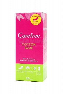 00-00011177  Միջադիրներ ամենօրյա «Carefree» cotton aloe 20հատ  1320 Ամենօրյա միջադիրներ։ Քանակը տուփում՝ 20 հատ։  իտալ.jpg