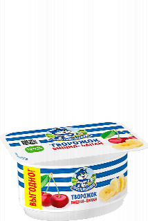 00-00060192Կաթնաշոռային արտադրանք «Простоквашино» բանան բալ 3,6% 110գ