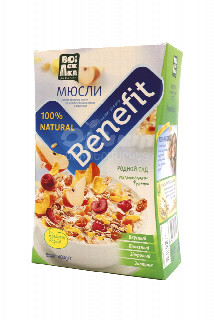 00-00024134 Մյուսլի «Benefit» հարազատ այգի 400գ