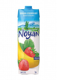 00-00037069 Բնական հյութ «Noyan» Բանան+ելակ 1լ