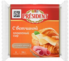 00-00030484 Պանիր հալած «President» խոզապուխտ 150գ